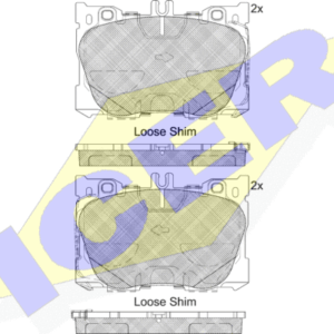 DISK PLOCICE MERCEDES C/E-CLASS (W205/W213) 15+ PRED.