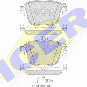 DISK PLOCICE MERCEDES E-CALSS W213 350 CDI  17+ TRW
