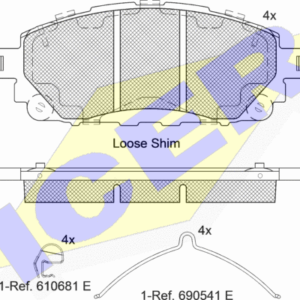DISK PLOCICE TOYOTA FORTUREN II/HILUX VIII 15+ PRED