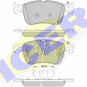 DISK PLOCICE FORD FOCSU IV/KUGA III 18+ PRED.