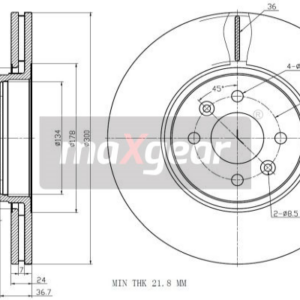 KOCIONI DISK RENAULT SCENIC II 300MM maxgear