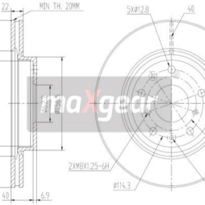 KOCIONI DISK FIAT/SUZUKI SEDICI/SX4 279.5MM 06+ maxgear