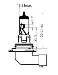 SIJALICA H10 WHITE 12V 42W PY20D