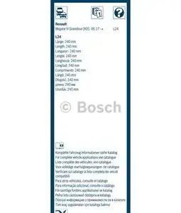 METLICA BRISACA ZAD. PEUGEOT 5008 II / RENAULT MEGANE IV / KADJAR 240mm bosch