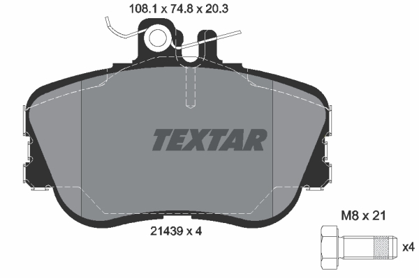 DISK PL. MERCEDES C KLASA C200/220/230/250/280 textar