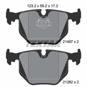 DISK PL. BMW 3/7/X3/X5 E46/E38/E83 textar