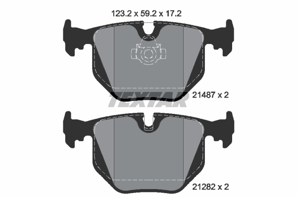 DISK PL. BMW 3/7/X3/X5 E46/E38/E83 textar