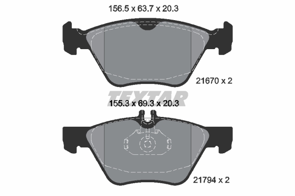 DISK PL. MERCEDES E KLASA/CLK 96-03 TEXTAR