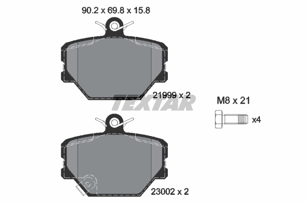 DISK PL. SMART FORTWO/CITY COUPE textar