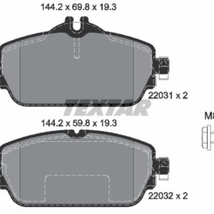 DISK PLOCICE PREDNJE MECEDES W 205 W 213 13+ textar