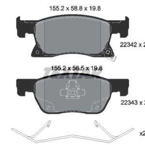 DISK PLOCICE PREDNJE OPEL ASTRA K B16 1.6CDTI 15G. textar