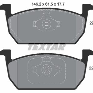 DISK PLOCICE PREDNJE VW AUDI SKODA SEAT BEZ KABLA textar