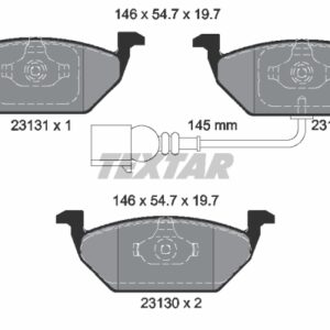 DISK PL. VW golf 4 SA KABLOM textar