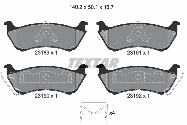 DISK.PL. Z.MERCEDES M-CLASS W163 textar