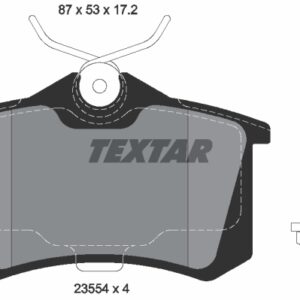 DISK PL. ZADNJE VW textar 17 mm