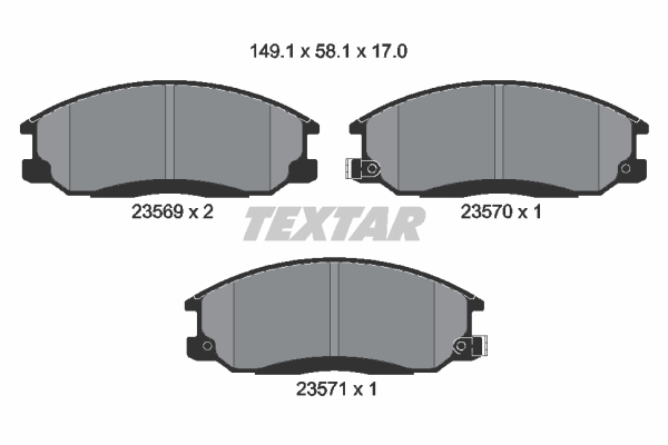 DISK PL. HYUNDAI SANTA FE/TRAJET textar