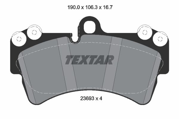 DISK PLOCICE VW TOUAREG PORSCHE CAYENNE 02+ textar