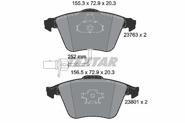 DISK PL. AUDI A4/A6 2.4/3.2/2.0/2.7TDI textar