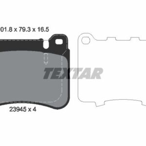 DISK PL. MERCEDES C KLASA /CLK W203 00-07 textar