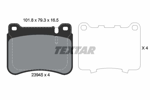 DISK PL. MERCEDES C KLASA /CLK W203 00-07 textar