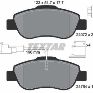 DISK PL. FIAT 500L/PANDA 04+ textar
