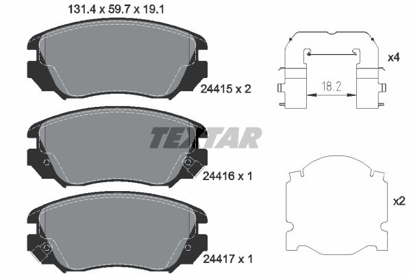 DISK PLOCICE PREDNJE OPEL INSIGNIA 08+ textar