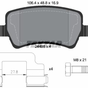 DISK PLOCICE ZADNJE FORD/VOLVO GALAXY/S60/V70 textar