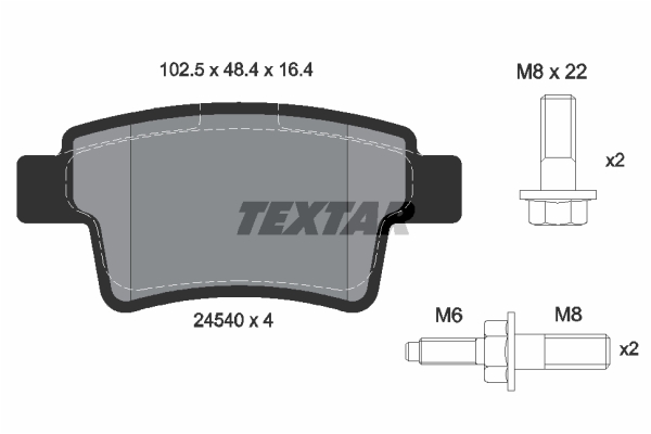 DISK PL. PSA C4/C4 GRAND PICASSO 06+  textar