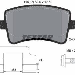 24606_175__1_4_tex.jpg DISK PLOCICE ZADNJE AUDI A6/A7 11+ textar.