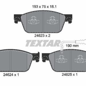 DISK PL. VW TRANSPORTER V 03+ textar