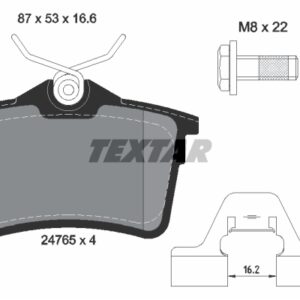 DISK PL. PSA BERLINGO/PARTNER 07+ textar