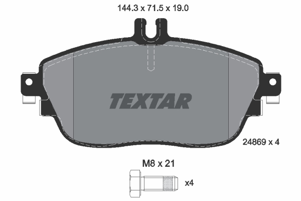 24869_190__1_4_tex.jpg DISK PLOCICE PREDNJE MERCEDES A-CLASS W176/W246 11+ textar