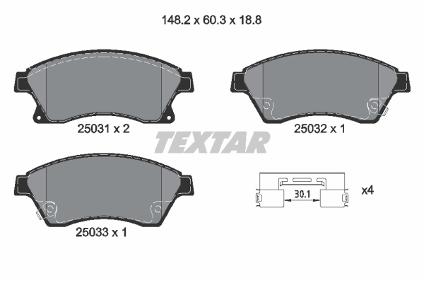 DISK PL. CHEVROLET CRUZE/AVEO textar