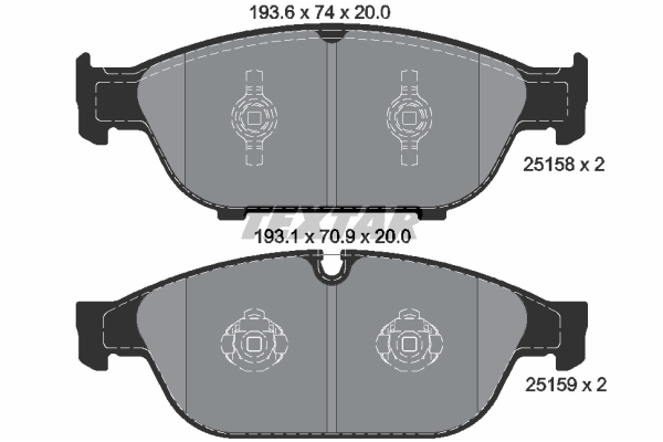 25158_200__0_5_tex.jpg DISK PLOCICE PREDNJE AUDI A6 A8 3.0/4.0/TDI/TFSI 10+ textar
