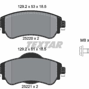 DISK PL. PSA CITROEN C4 II/ DS4 09+ textar