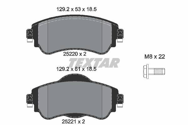 DISK PL. PSA CITROEN C4 II/ DS4 09+ textar