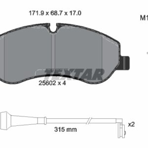 DISK PL. FORD TRANSIT 12+ textar