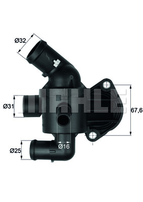 TERMOSTAT VW GOLF 6 PASAT 2.0 TDI 87C