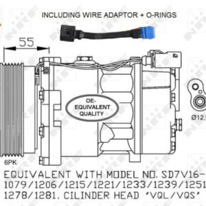 KOMPRESOR KLIME VW GOLF 4 nrf