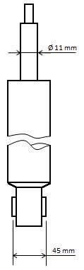3430023_technical_drawing.jpg AMORTIZER ZADNJI VW GOLF VII USKI SELEN FI 45mm kyb