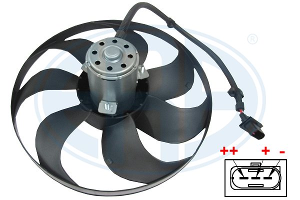 VENTILATOR HLADNJAKA MOTORA VW POLO SKODA FABIA I FI350 promer sarafa 97mm