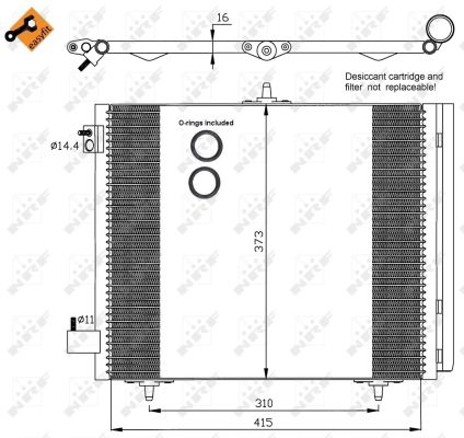 HLADNJAK KLIME CITROEN C2 C3 nrf