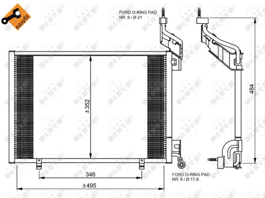 35976.jpg HLADNJAK KLIME FORD FIESTA VI 08+ nrf