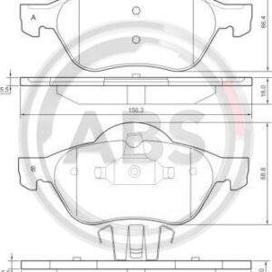 DISK PL. RENAULT LAGUNA II/III 01+ abs