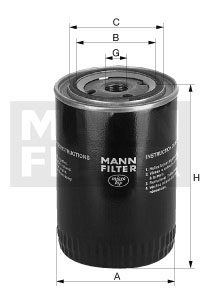 FILTER ULJA M22X1.5 FI 93MM mann