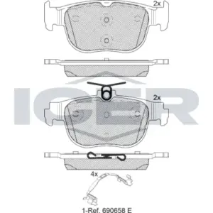 DISK PLOCICE ZADNJE VW GOLF VIII 19+ ICER