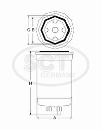 FILTER NAFTE FORD TRANSIT 2.4 TDCI 06+   20/1
