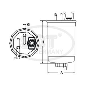 FILTER NAFTE LAGUNA 3 1.5 2.0 3.0 DCI 07+ KANGOO 08+