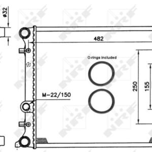 509530.jpg HLADNJAK MOTORA SEAT TOLEDO/LEON 1.4 16V/1.9TD nrf