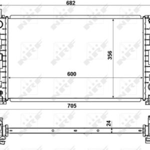 509638.jpg HLADNJAK VODE FORD FOCUS I 98-04 1.8/2.0 NRF